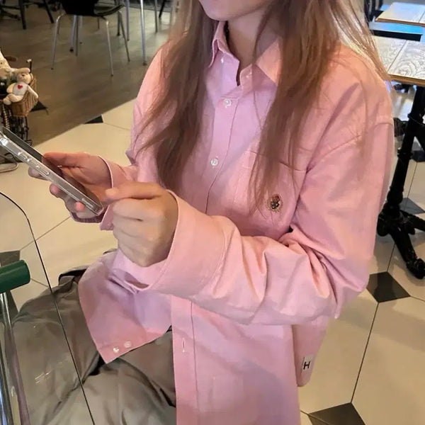 [BUNJANG] Heritagefloss Oxford Shirt (22FW) / 헤리티지플로스 옥스포드 셔츠 (22fw)
