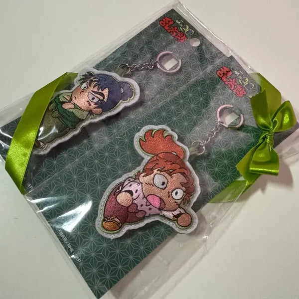[BUNJANG] Nintama Rantarou Kemao Isaku Embroidered Keyring Bundle Set / 닌타마 6하 케마, 이사쿠 자수 키링