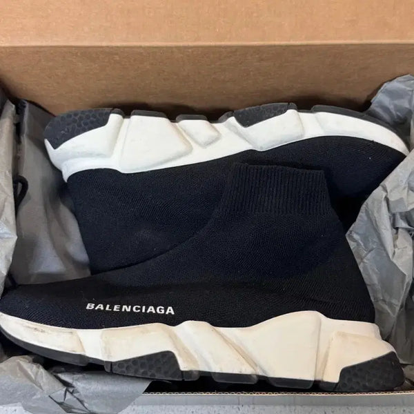 [BUNJANG] Balenciaga Speed Runner Black Sneakers / 정품 발렌시아가 스피드러너 블랙 스니커즈