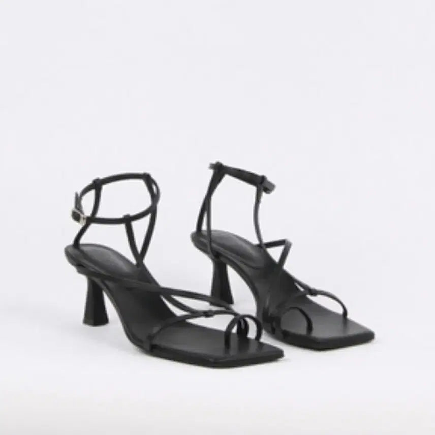 [BUNJANG] Blanc sur Blanc Didie Leather Sandals (Middle Heel 6cm) / (1회착용) 블랑수블랑 다이디 샌들 미들굽 6cm