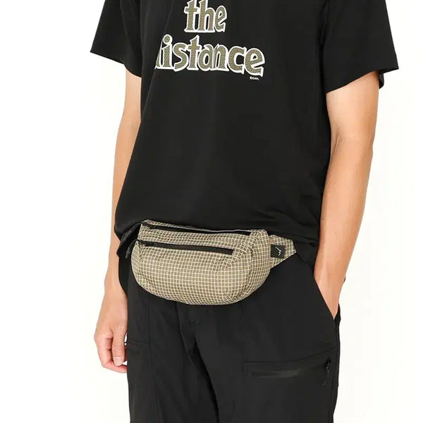 [BUNJANG] Cayl Grid Fanny Bag Khaki Brown / (새상품) 케일 그리드 패니백 /카키브라운