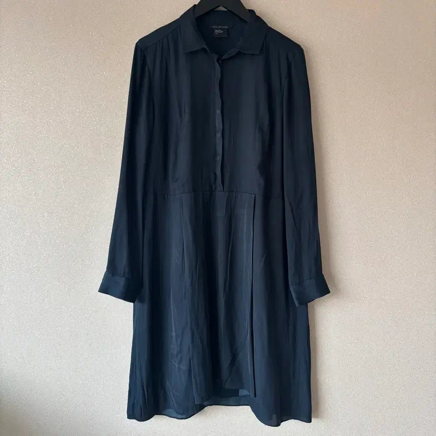 [BUNJANG] A|X Armani Exchange Navy Shirt Dress Size L / [정품] A|X 아르마니 익스체인지 네이비 셔츠 원피스 L