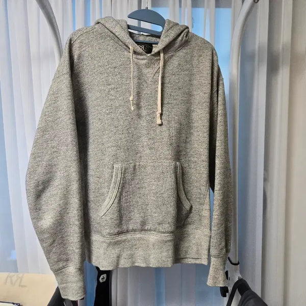 [BUNJANG] RRL Fleece Hoodie Athletic Grey M Size / RRL 플리스 후디, 애슬래틱 그레이 헤더, M size