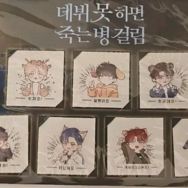 [BUNJANG] Debut or Die Official Standee Sticker + Official Ticket / 데못죽 공식 띠부씰+공식 입장권