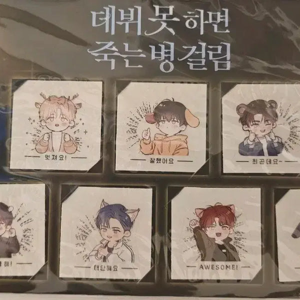 [BUNJANG] Debut or Die Official Standee Sticker + Official Ticket / 데못죽 공식 띠부씰+공식 입장권