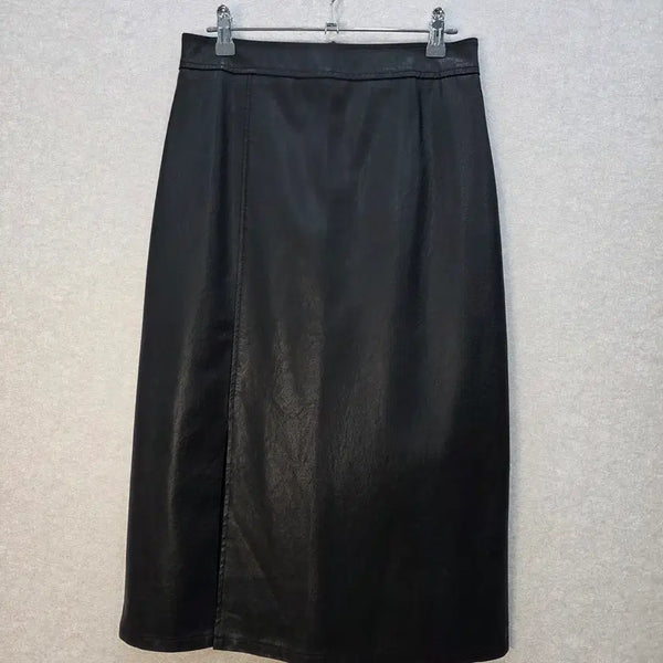 [BUNJANG] TOPTEN Leather Long Skirt / TOPTEN 레더 스커트