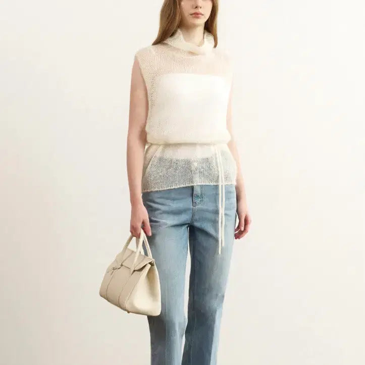 [BUNJANG] LAPLA Feminine Semi-Wide Denim / 라플라 페미닌 세미와이드 데님
