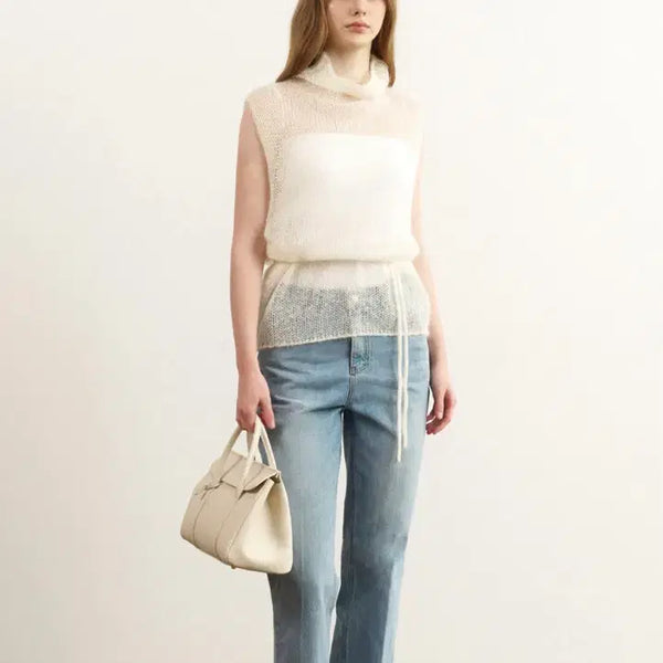 [BUNJANG] LAPLA Feminine Semi-Wide Denim / 라플라 페미닌 세미와이드 데님