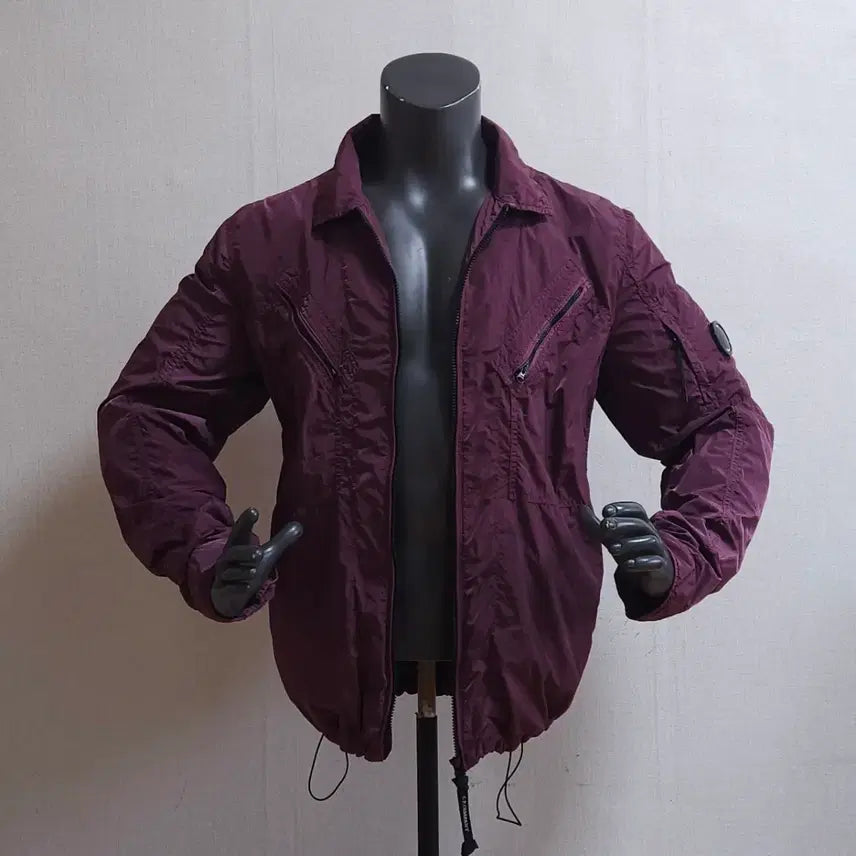 [BUNJANG] CP Company Burgundy Bomber Jacket / Cp 씨피컴퍼니 버건디 봄버 자켓 점퍼 105