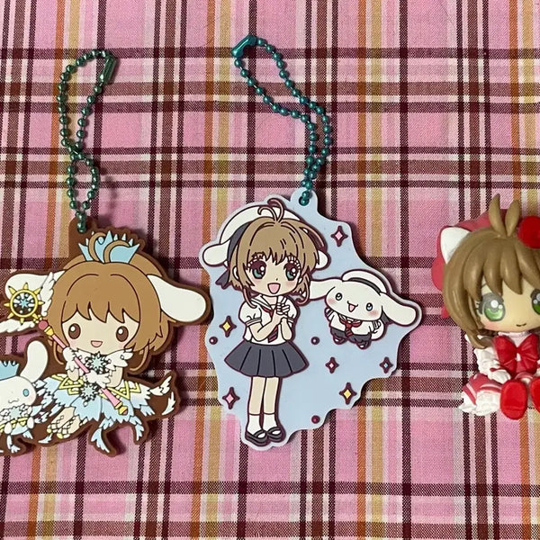 [BUNJANG] Cardcaptor Sakura Cherry Gacha Figure Rubber Strap Keychain / 카드캡터 사쿠라 체리 카캡사 가챠 피규어 러버스트랩 키링