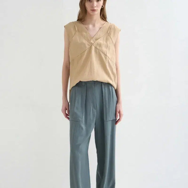 [BUNJANG] System Fluid Twill Wide Pants / 한섬 26ss신상 시스템 플루이드 트윌 와이드 팬츠 44-55