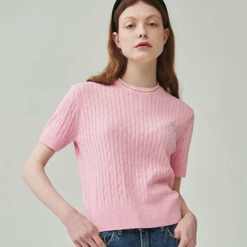[BUNJANG] Ronron Cable Round Knit / 론론 케이블 라운드 니트