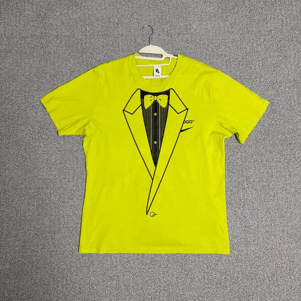 [BUNJANG] Nike x Off-White A6 T-Shirt Fluorescent Lime XL / 나이키 x 오프화이트 A6 반팔티 형광 라임 XL