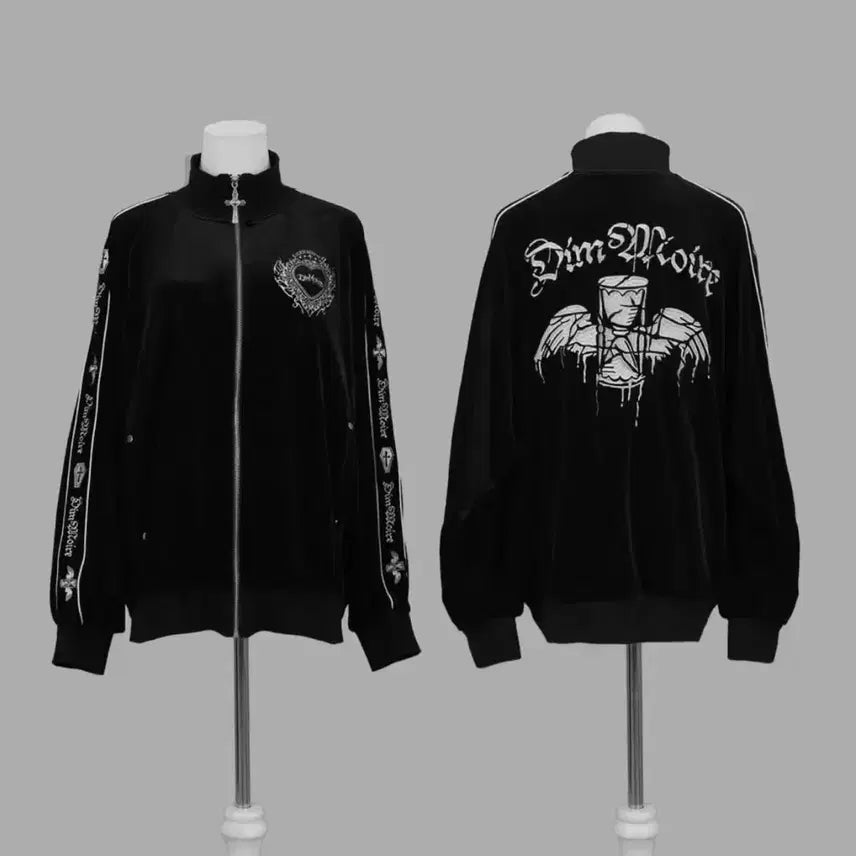 [BUNJANG] DimMoire Velour Velvet Jersey Track Jacket Black / DimMoire 딤모아르 벨루아 벨벳 져지트랙 자켓 블랙