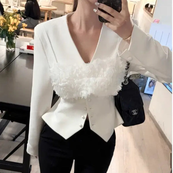 [BUNJANG] Postmonition Pairing Tie Jacket Ivory S / 포스트모니션 페어링 타이 자켓 아이보리s