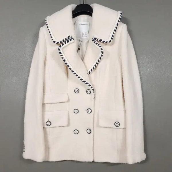[BUNJANG] Egoist 22FW Wool Double Button Trim Jacket Women's / 새제품) 에고이스트 신형 22FW 울 더블 버튼 트리밍 장식 자켓 여성