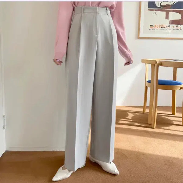 [BUNJANG] BEESIMPLE Light Gray Slacks S / 비이심플 슬랙스 라이트 그레이 S