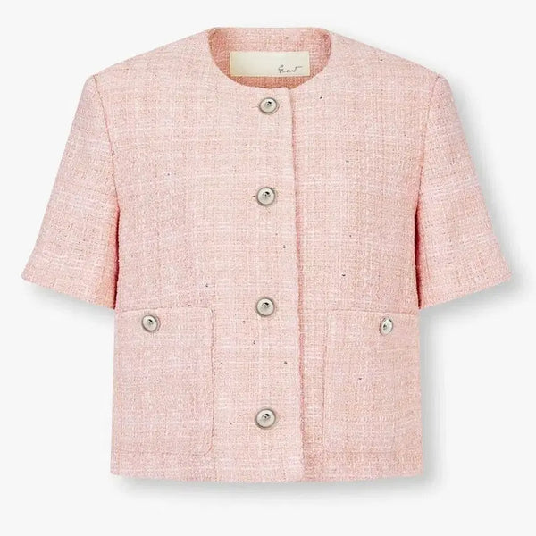 [BUNJANG] G-Cut Tweed Jacket (Pink) / 새상품)지컷 트위드자켓 하객룩
