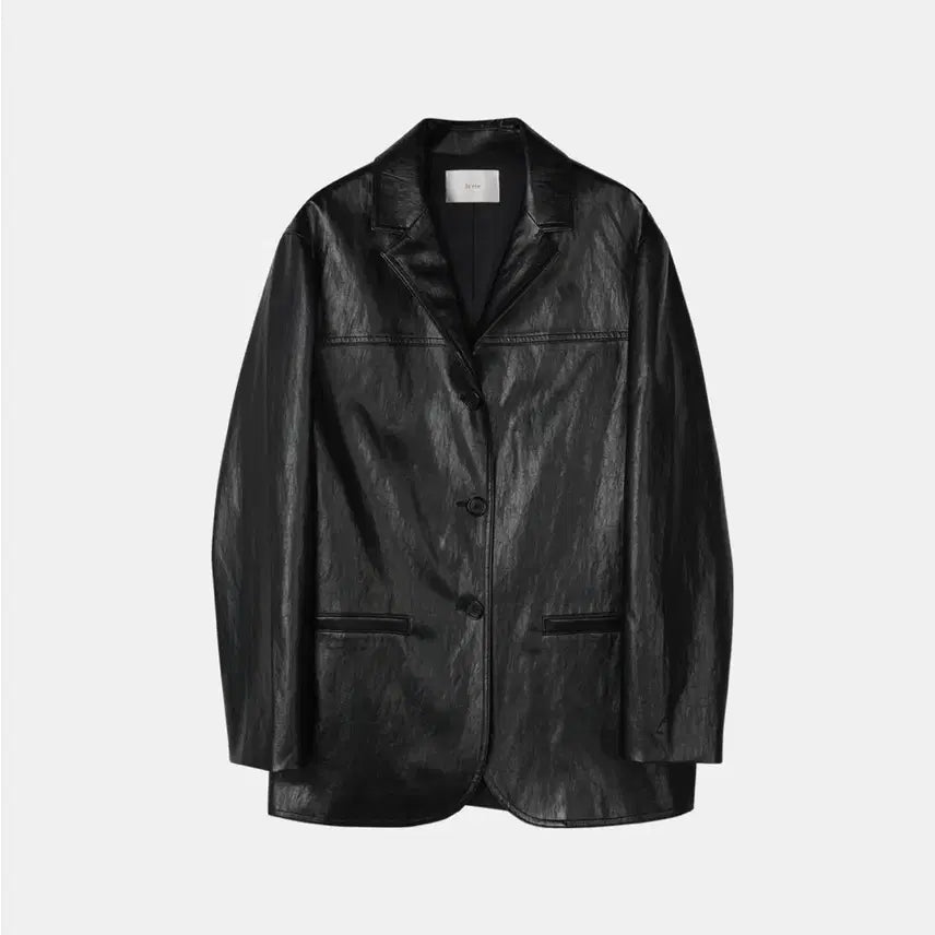 [BUNJANG] le.ete Faux Leather Jacket / [le.ete] Open faux leather jacket