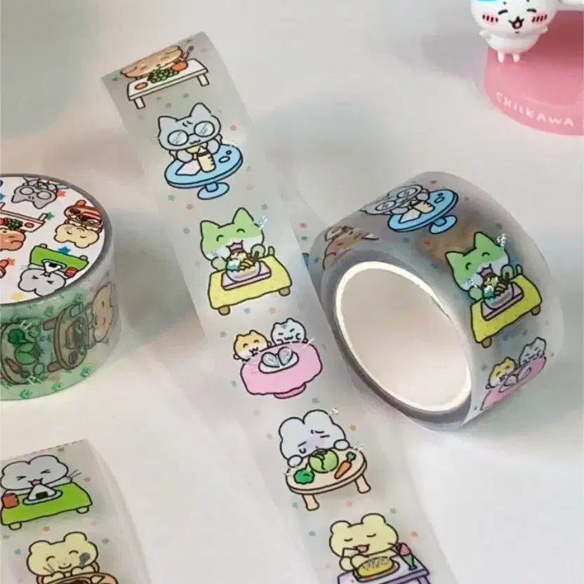[BUNJANG] Hihiclub Babsym Kiss Cut Washi Tape / 히히클럽 밥심 키스컷 마테띵 키스컷띵