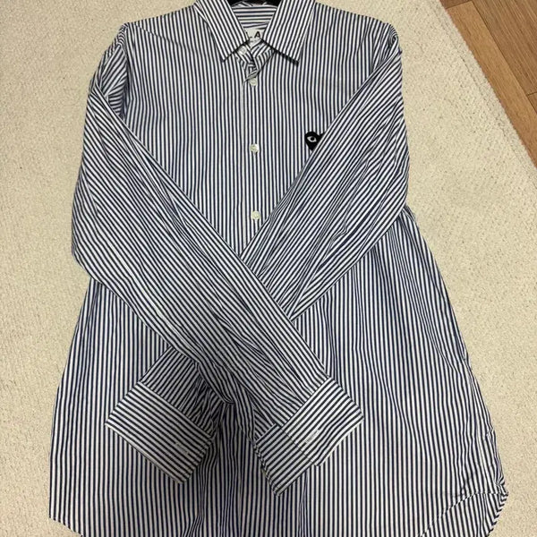 [BUNJANG] Comme des Garçons Striped Shirt Small / 꼼데가르송 스트라이프 셔츠 / S / AX-B018