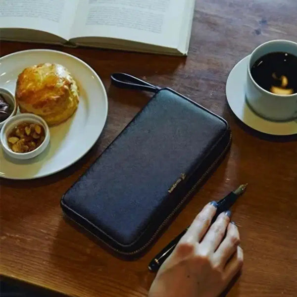 [BUNJANG] Genuine Hobonichi Weeks Cover Diary Leather Zipper Slim Binder / [정품] 호보니치 윅스 커버 다이어리 가죽 지퍼 슬림 바인더