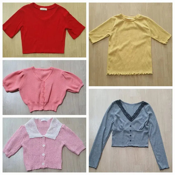 [BUNJANG] Bundle Set 5pcs Knit Cardigan Set Size S / 니트/가디건 모음 (5벌)일괄
