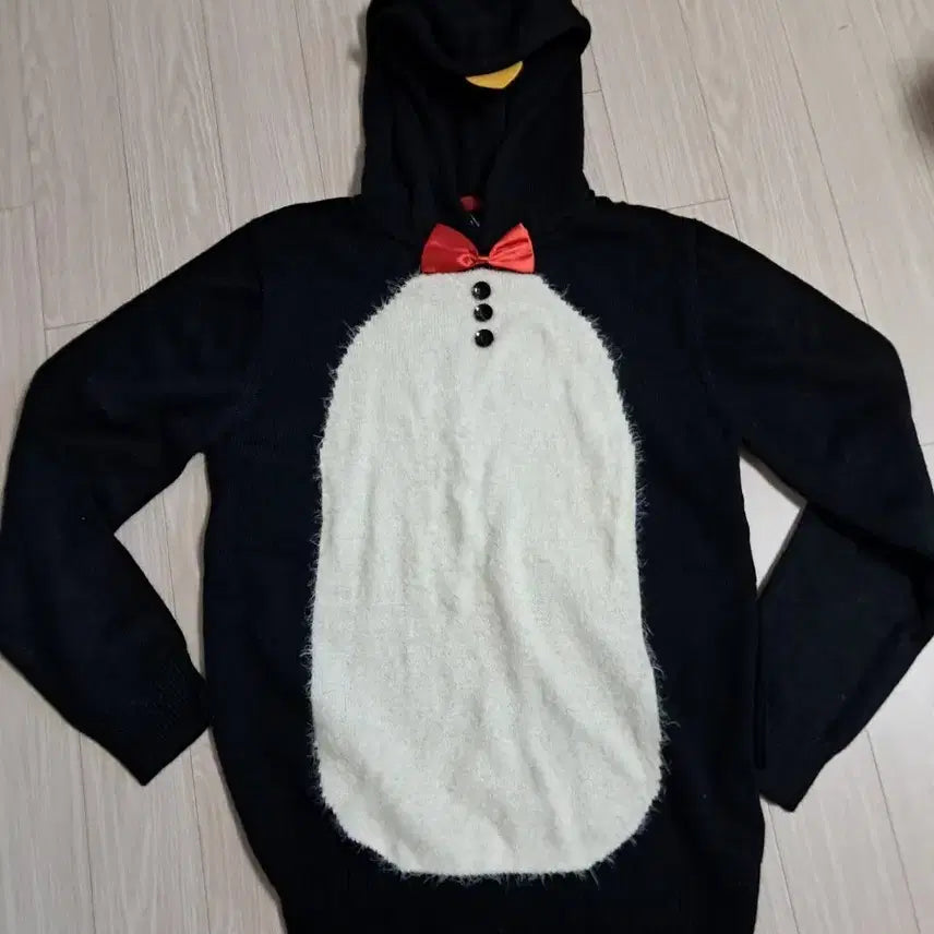 [BUNJANG] Penguin Hooded Knit Costume / 이벤트 펭귄 인형 옷 후드니트  코스프레
