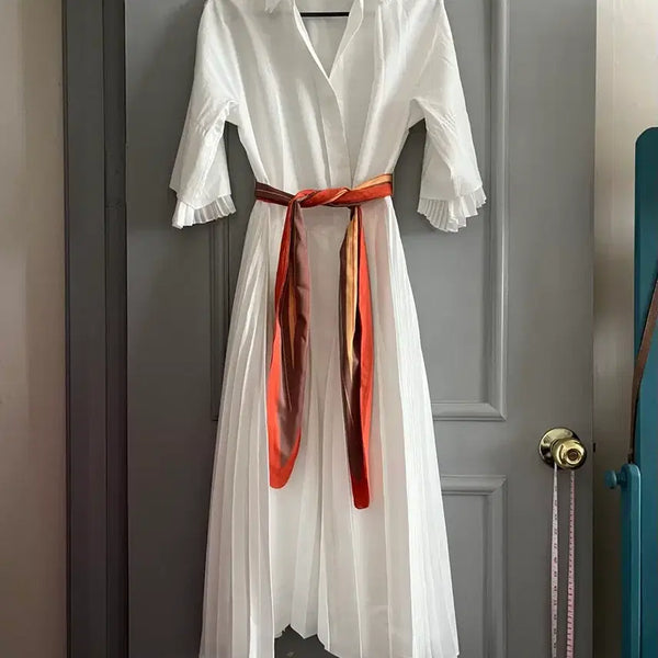 [BUNJANG] TIME Pleated Long Dress / 타임 원피스 호칭 82-94-160