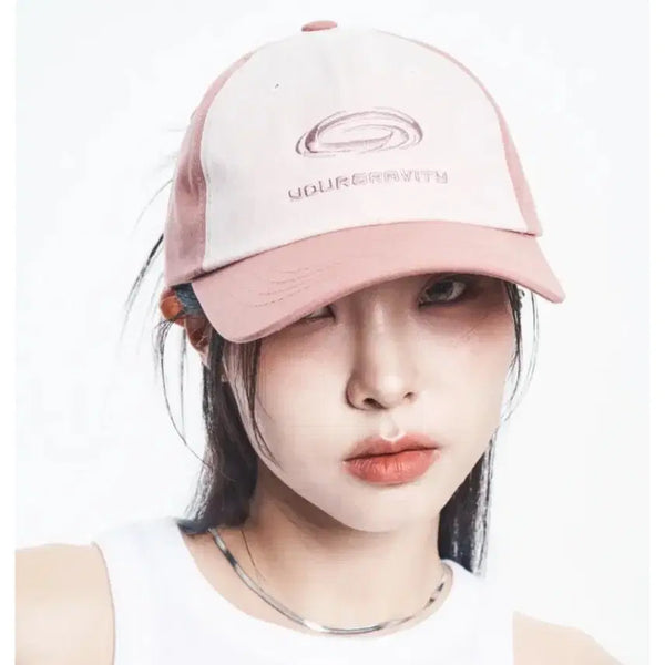 [BUNJANG] YourGravity Pink Ball Cap Hat / (택O) 유어그래비티 YOURGRAVITY 핑크 볼캡 모자