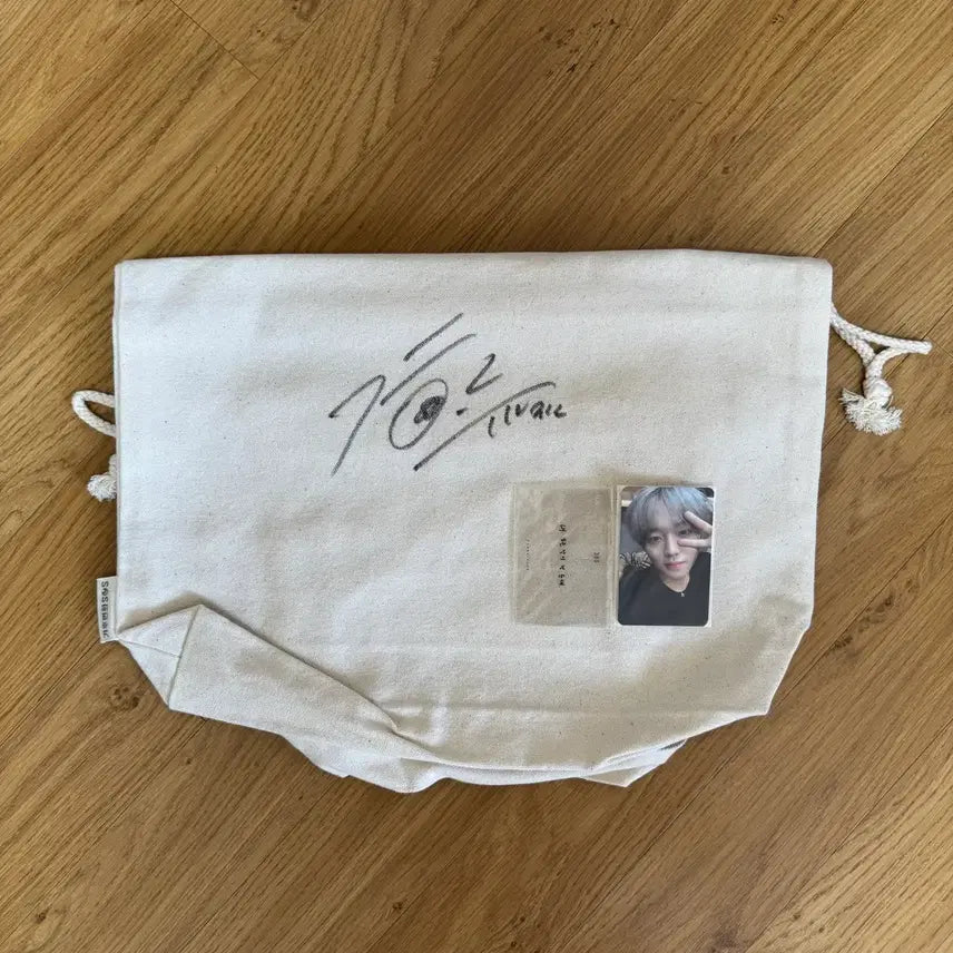 [BUNJANG] Park Ji Hoon 360 Official Photocard & Autographed Eco Bag / 박지훈 360 공방포카, 친필사인 에코백