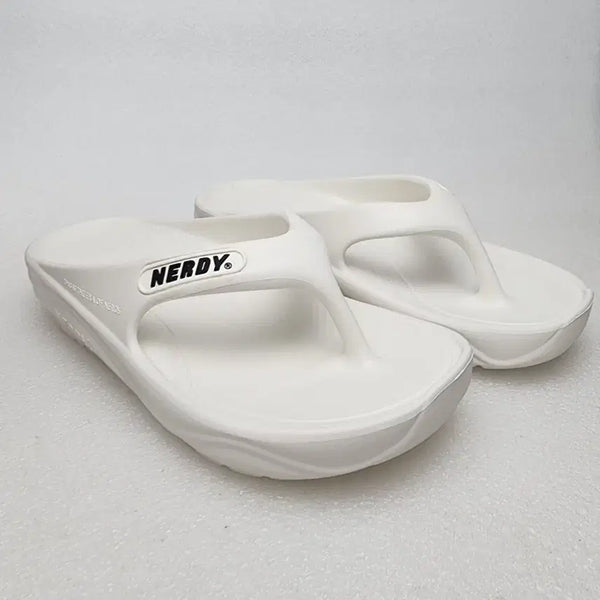 [BUNJANG] NERDY NDWY Macaron Flip-Flops - Women's Slippers (Ivory, 250mm) / 널디 엔디와이 마카롱 플립플랍 여성 쪼리/슬리퍼 (250mm)