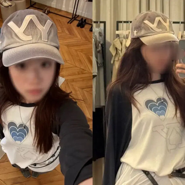 [BUNJANG] Owhy Gradient Purple Ball Cap / 오픈와이와이 그라디언트 그라데이션 퍼플 보라색 볼캡 모자