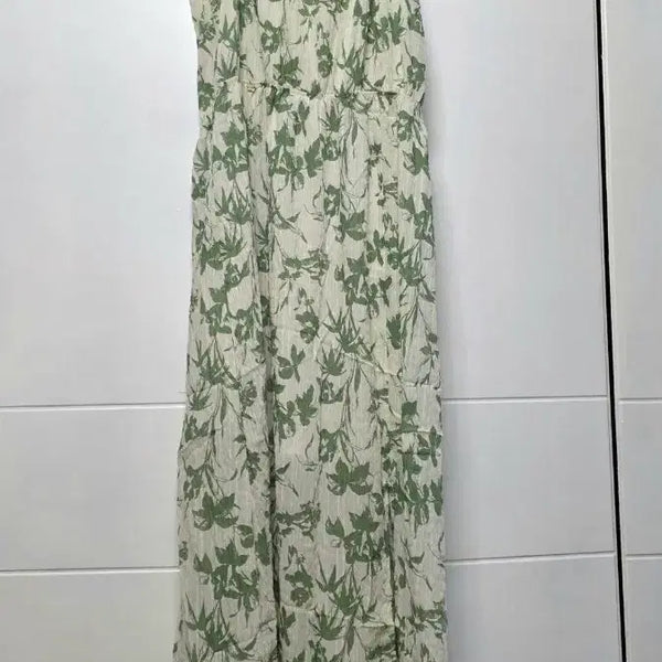 [BUNJANG] Chiffon Maxi Dress with Slit / 쉬폰원피스 새거 66까지