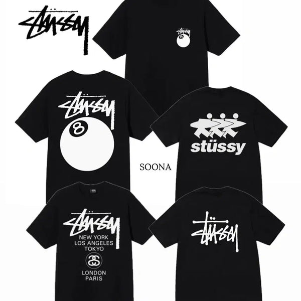 [BUNJANG] Stussy Unisex Short Sleeve T-Shirt / [한정수량]스튜시 반팔 티셔츠 남녀공용 무료배송