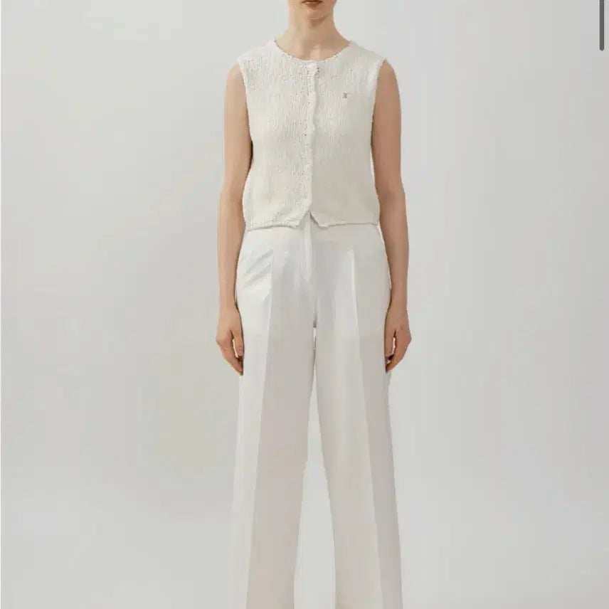 [BUNJANG] Polunea Cotton Blend Two-Way Knit Vest / 폴뉴아 코튼 블렌드 투웨이 니트 조끼
