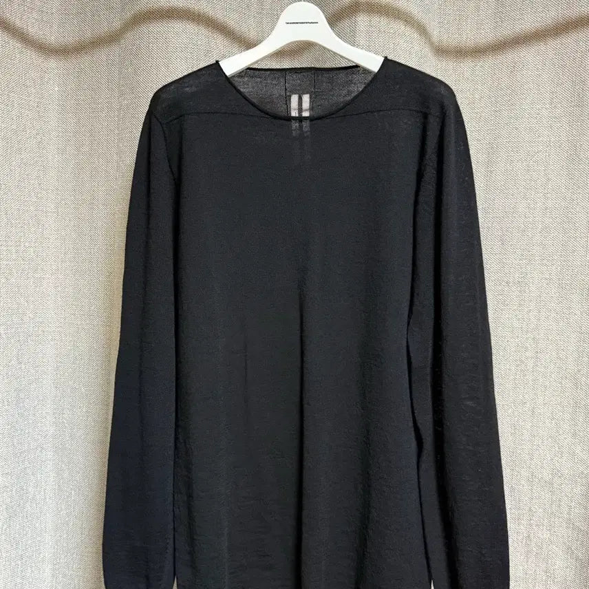 [BUNJANG] Rick Owens Round Neck Sweater Black XL / [XL] 릭오웬스 라운드넥 스웨터 블랙