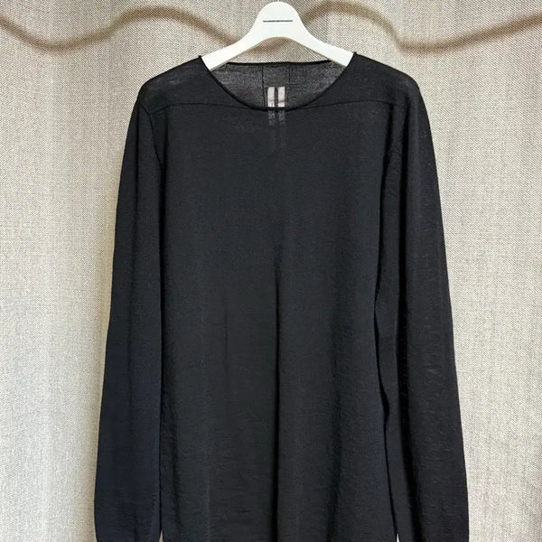 [BUNJANG] Rick Owens Round Neck Sweater Black XL / [XL] 릭오웬스 라운드넥 스웨터 블랙