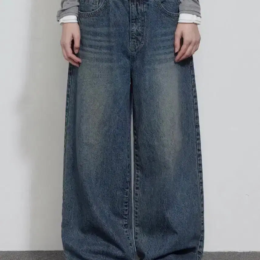 [BUNJANG] Bohemian Seoul 25 Year Double Waist Denim Pants / 보헴서/보헤미안서울 25년 더블 웨이스트 데님 팬츠