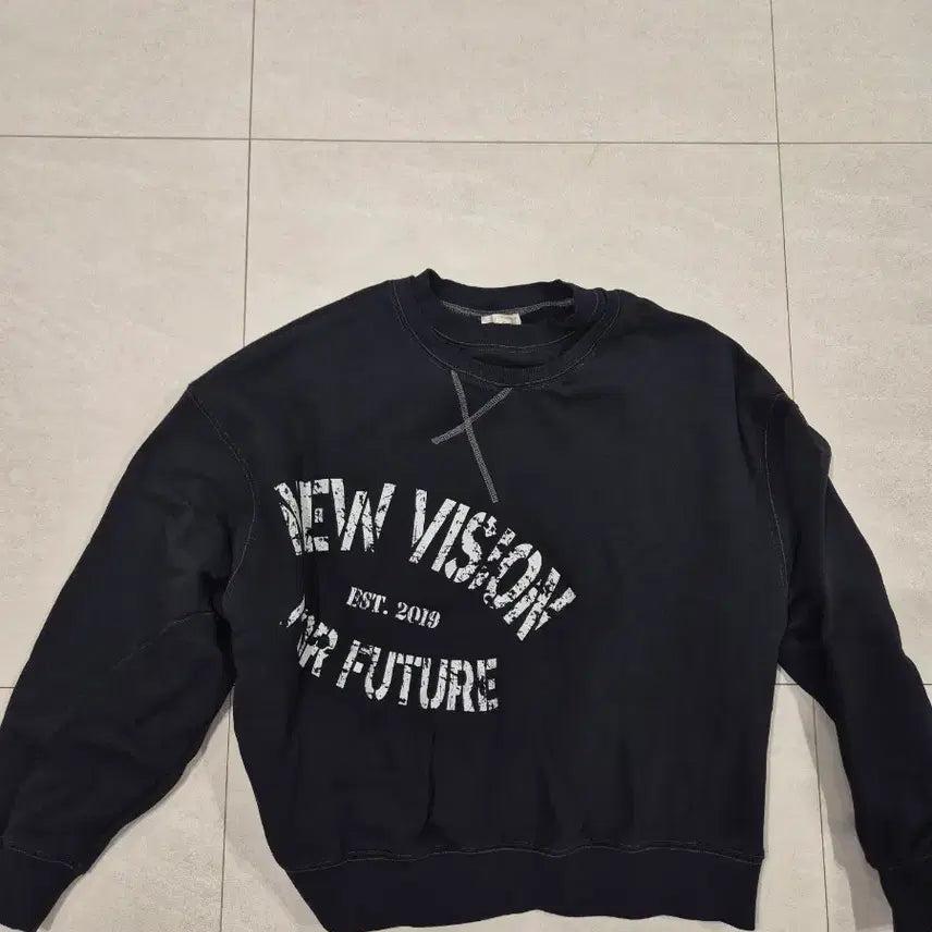 [BUNJANG] Etce Black Sweatshirt L / etce 맨투맨 L