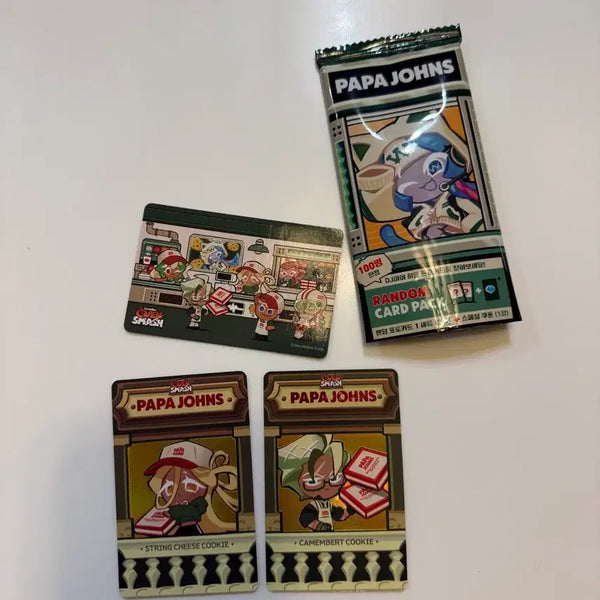 [BUNJANG] Papa John's x Cookie Run Lactose Cookie Photocard / 파파존스 쿠키런 락토스 포토카드
