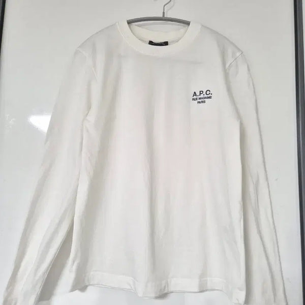 [BUNJANG] A.P.C. Long Sleeve White T-Shirt / A.P.C. 롱슬리브 화이트