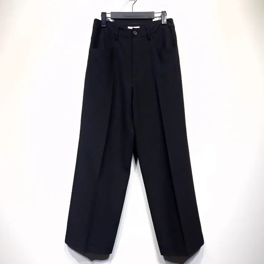[BUNJANG] ORE Summer Wide Slacks Black / 오어(ORE)썸머 와이드 슬랙스 블랙