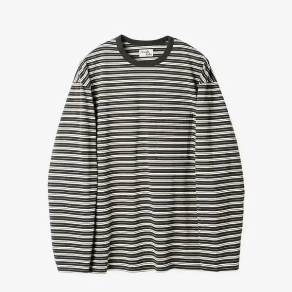 [BUNJANG] HAVATI x Rough Side Stripe Long Sleeve / 하바티x러프사이드 스트라이프 롱슬리브(3)