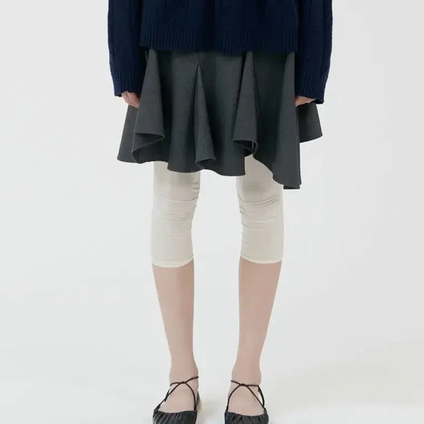 [BUNJANG] Gyeong Draped Layered Skirt / [gyeong] 경 드레이프 스커트 Draped Skirt 레이어드스커트