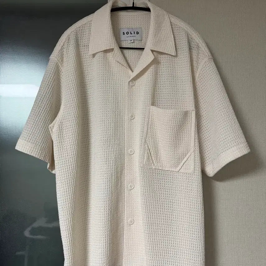 [BUNJANG] Solid Homme 25SS Short Sleeve Shirt / 솔리드옴므 25ss solid homme 반팔 셔츠