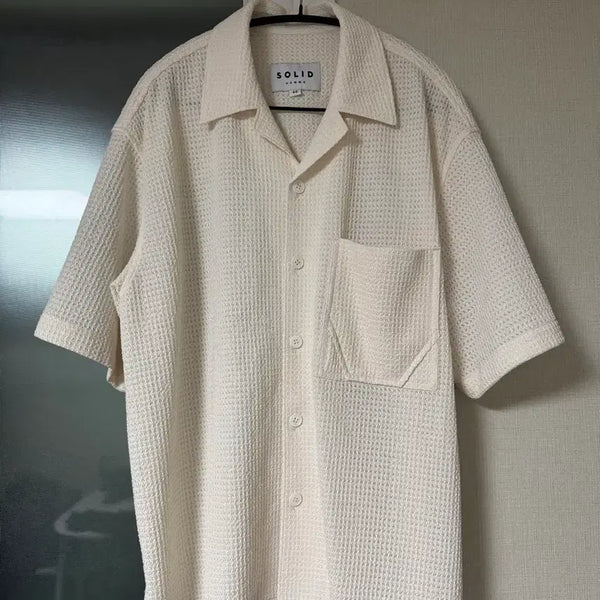 [BUNJANG] Solid Homme 25SS Short Sleeve Shirt / 솔리드옴므 25ss solid homme 반팔 셔츠