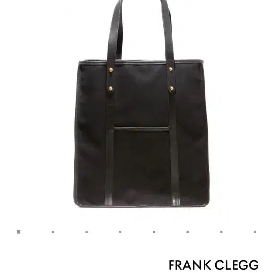 [BUNJANG] Frank Clegg Leather Canvas Barber Shop Tote Bag / Frank clegg 프랭크 클레그 바버샵 가죽 토트백