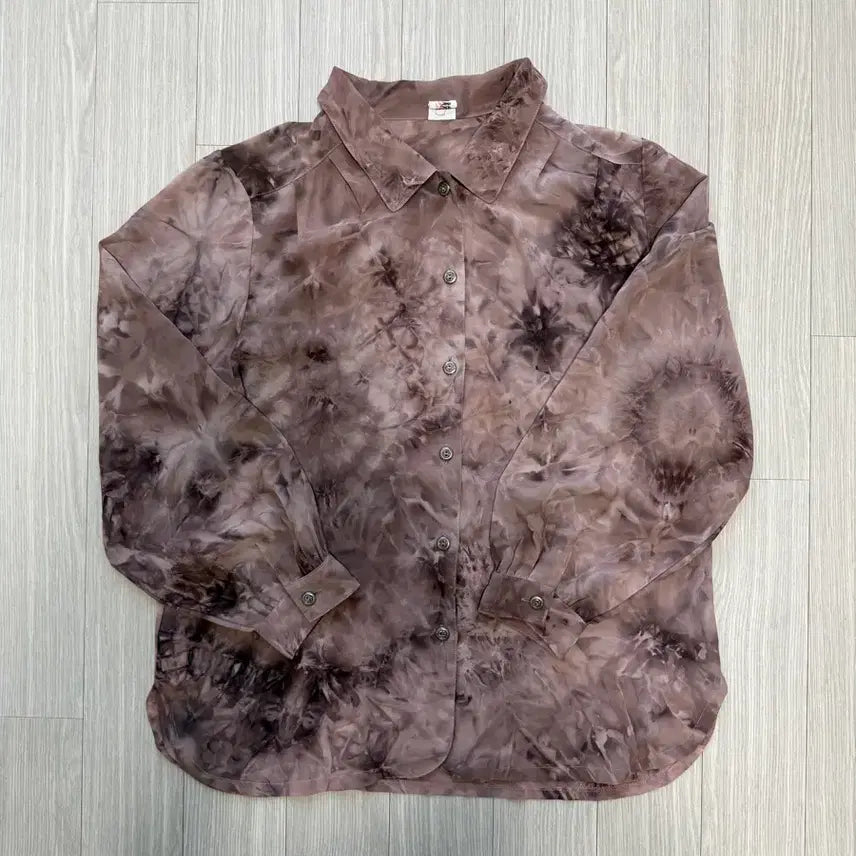 [BUNJANG] Tie-Dye Oriental Fairy Shirt Blouse / 타이다이 오리엔탈 페어리 셔츠 블라우스