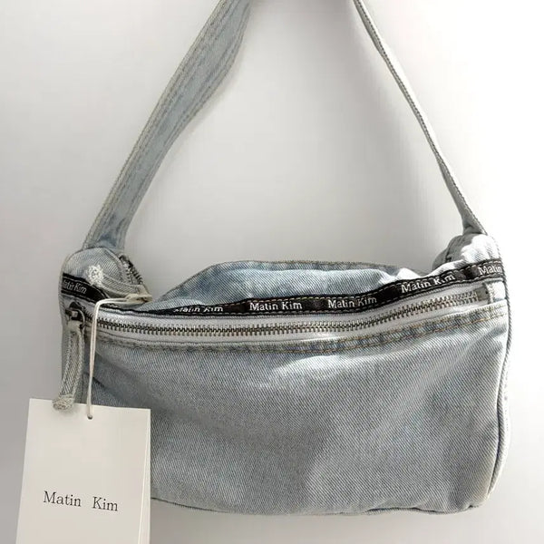 [BUNJANG] Matin Kim Vintage Denim Tote Bag / 마뗑킴 가방 빈티지 데님 토트백 가방
